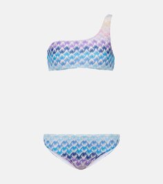 Топ бикини на одно плечо Missoni Mare, мультиколор