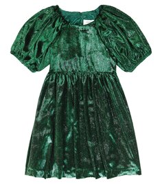 Бархатное платье с объемными рукавами Paade Mode, зеленый