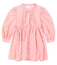Хлопковое платье trudy со складками Morley, розовый