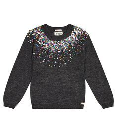 Свитер с пайетками Scotch &amp; Soda Kids, серый