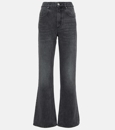 Прямые джинсы belvira со средней посадкой Isabel Marant, серый