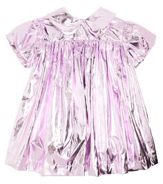 Платье ламе Caroline Bosmans, фиолетовый