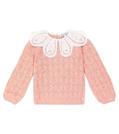 Ажурный свитер Tartine Et Chocolat, розовый