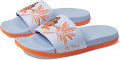 Шлепанцы Adilette Comfort Slides Disney Moana adidas, цвет Blue Dawn/Semi Impact Orange/Blue Dawn