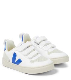 Кроссовки v-10 из искусственной кожи Veja Kids, белый