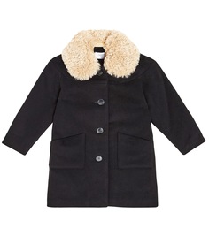 Пальто из смесовой шерсти Paade Mode, черный