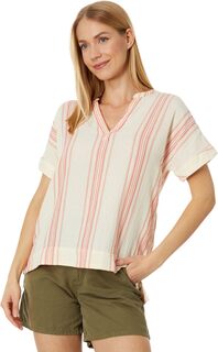 Рубашка Cloud Gauze с коротким рукавом L.L.Bean, цвет Sunlit Coral Stripe L.L.Bean®