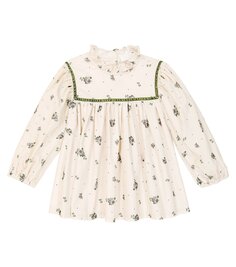 Хлопковая блузка ayame с цветочным принтом C&apos;Era Una Volta, белый
