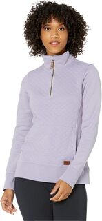 Стеганый свитшот с молнией 1/4. Пуловер с длинными рукавами. L.L.Bean, цвет Gray Lavender L.L.Bean®
