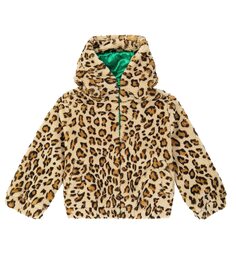 Куртка с леопардовым принтом Monnalisa, мультиколор