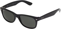 Солнцезащитные очки RB2132 New Wayfarer Polarized Sunglasses Ray-Ban, цвет Black/Crystal Green Polarized Lens