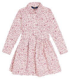 Платье francine из хлопка с цветочным принтом Polo Ralph Lauren Kids, мультиколор