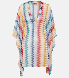 Зигзагообразный кафтан Missoni Mare, мультиколор