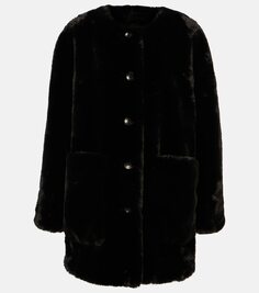 Пальто penelope из искусственного меха white label Proenza Schouler, черный