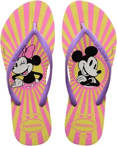 Шлепанцы Slim Disney Flip Flop Sandal Havaianas, цвет Pixel Yellow