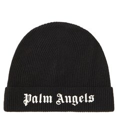 Шапка с логотипом Palm Angels Kids, черный