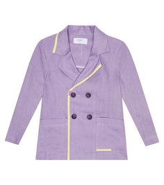 Льняной пиджак Paade Mode, фиолетовый