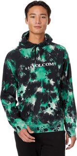 Д.И. Флисовый пуловер с капюшоном Volcom Snow, цвет Spritz Black