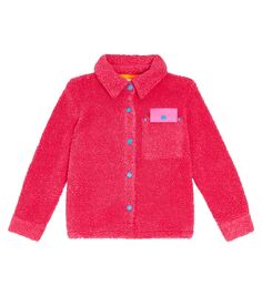 Куртка из искусственной овчины с аппликацией Marc Jacobs Kids, розовый