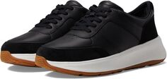 Кроссовки F-Mode Leather/Suede Flatform Sneakers FitFlop, черный