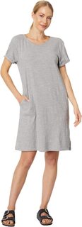 Необычное меланжевое платье-футболка PACT, цвет Grey Melange