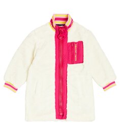 Пальто из искусственного меха с логотипом Marc Jacobs Kids, белый