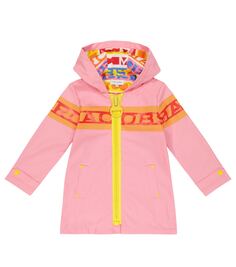 Плащ с логотипом Marc Jacobs Kids, апельсин