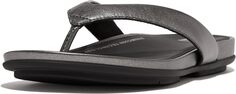 Шлепанцы Gracie Leather Flip-Flops FitFlop, цвет Classic Pewter Mix