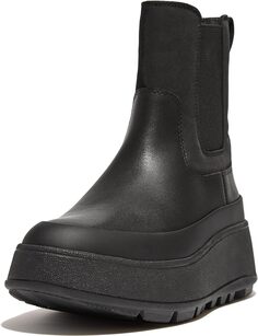 Ботинки Челси F-Mode Water-Resistant Flatform Chelsea Boots FitFlop, цвет All Black