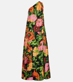 Платье макси из шелковой вуали с принтом roy La Doublej, мультиколор