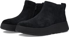 Ботильоны F-Mode Suede Flatform Zip Ankle Boots FitFlop, цвет All Black
