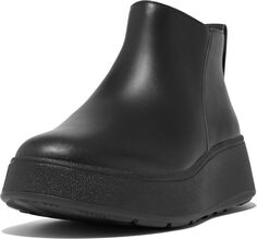 Ботильоны F-Mode Leather Flatform Zip Ankle Boots FitFlop, цвет All Black