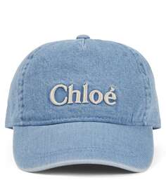 Джинсовая бейсболка Chloé Kids, синий