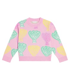 Хлопковый свитер Stella Mccartney Kids, мультиколор