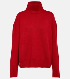 Кашемировый свитер-водолазка оверсайз Loro Piana, красный