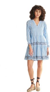 Платье Maddy Popover - Лазурные полосы Hatley, цвет Azure Stripes