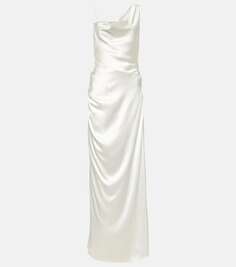 Свадебное платье из шелкового атласа минервы Vivienne Westwood, белый