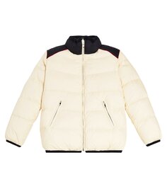 Стеганый пуховик mitty Loro Piana Kids, белый