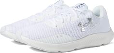 Кроссовки Charged Pursuit 3 Under Armour, цвет White/White/Metallic Silver