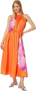 Свободное платье макси Immia с воротником халтер и поясом Ted Baker, цвет Bright Orange