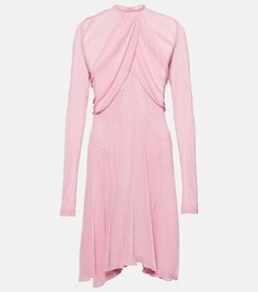 Платье миди rosemagd асимметричного кроя из джерси Isabel Marant, розовый