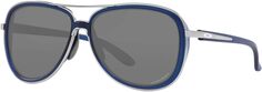 Солнцезащитные очки Split Time Oakley, цвет Matte Transparent Blue/Prizm Black