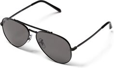 Солнцезащитные очки 58 mm 0RB3625 New Aviator Ray-Ban, цвет Black/Dark Grey