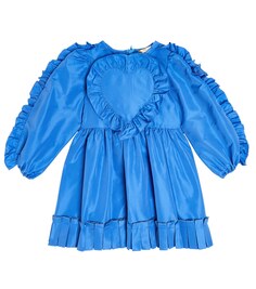 Платье с рюшами Stella Mccartney Kids, синий