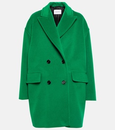 Пальто meana из шерсти и кашемира Max Mara, зеленый