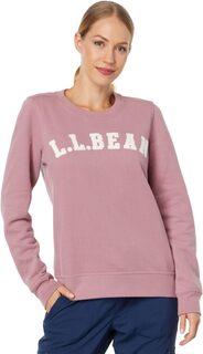 Толстовка 1912 с круглым вырезом и логотипом L.L.Bean, цвет Washed Orchid Collegiate Logo L.L.Bean®