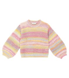 Полосатый свитер Stella Mccartney Kids, мультиколор