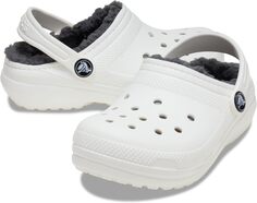 Сабо Classic Lined Clog Crocs, цвет White/Grey