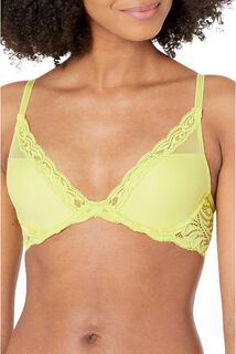 Бюстгальтер Feathers Contour с глубоким вырезом 730023 Natori, цвет Lemon Lime