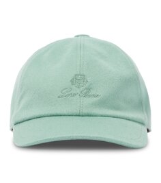 Кашемировая шапка Loro Piana Kids, зеленый